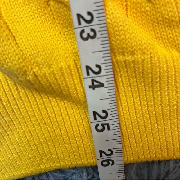 GANT Men's Cotton Cable Knit Preppy Crew Neck Sweater Smooth Yellow Size L - Picture 5 of 5